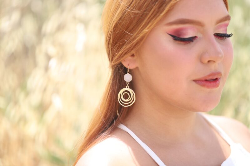 Geometric Statement Boho Wedding Earrings - ZARIA