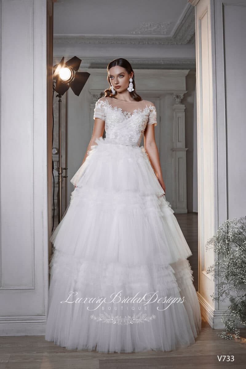 Ruffles Ball Princess Wedding Dress - RUT