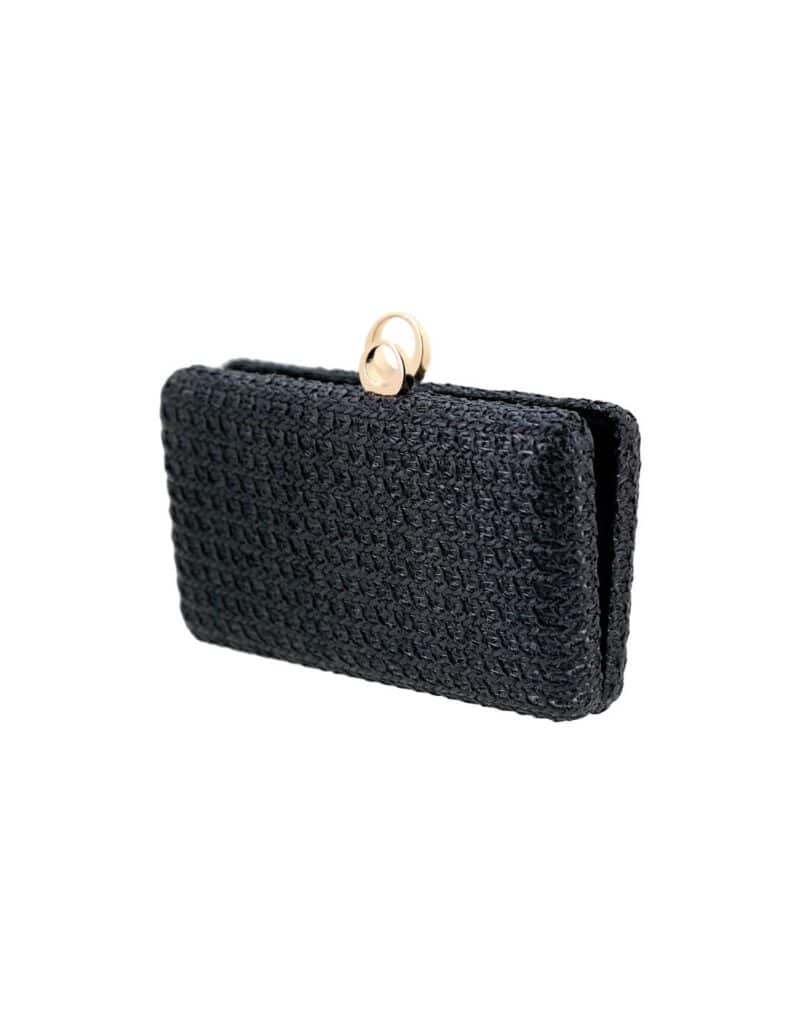 Black Wedding Party Bag, Clutchc - VALERIA - Image 3