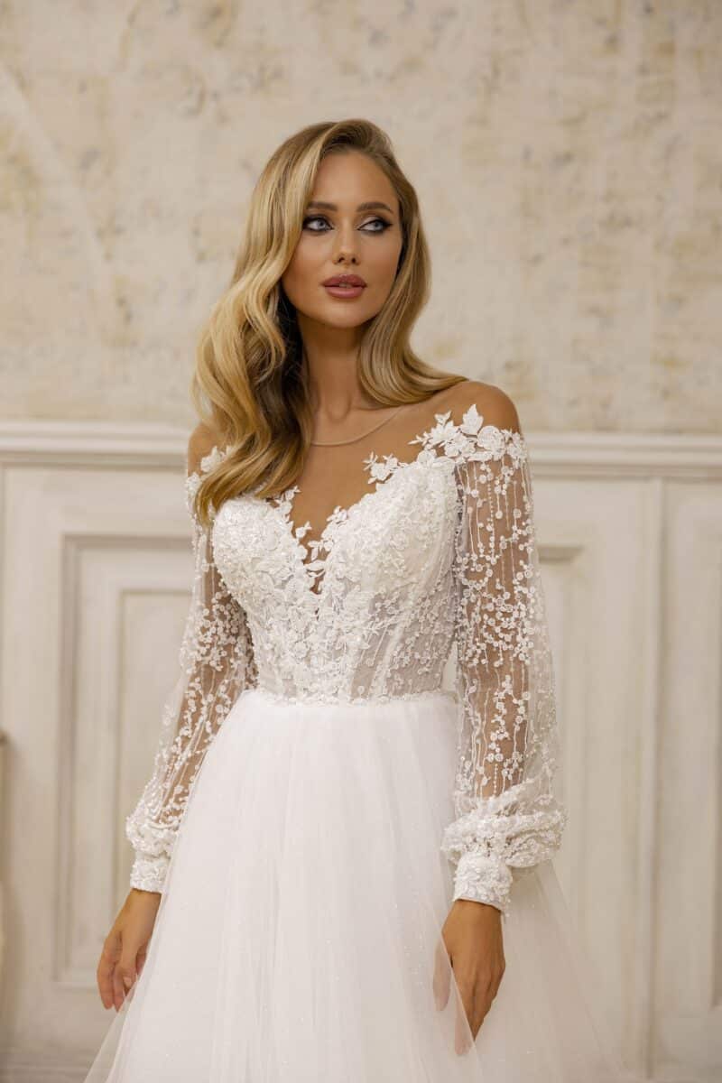 A-Line Wedding Dress - HELLEN - Image 3