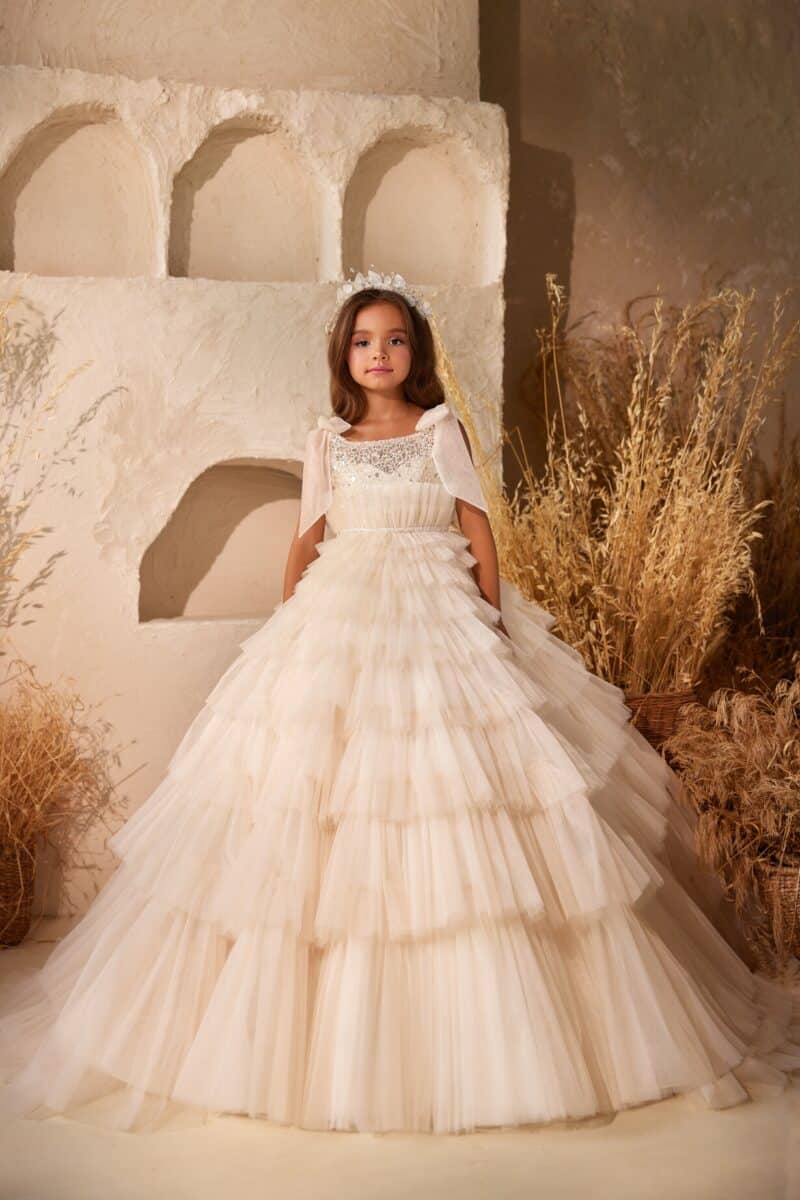 Princess Children Flower Girl Dress - MILDRED - Image 5