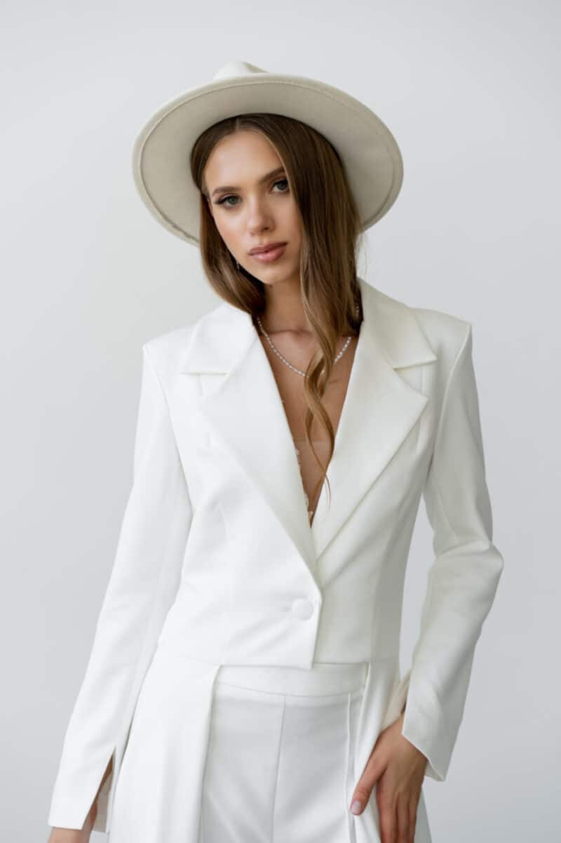 Graceful Train Bridal Jacket - URSULA