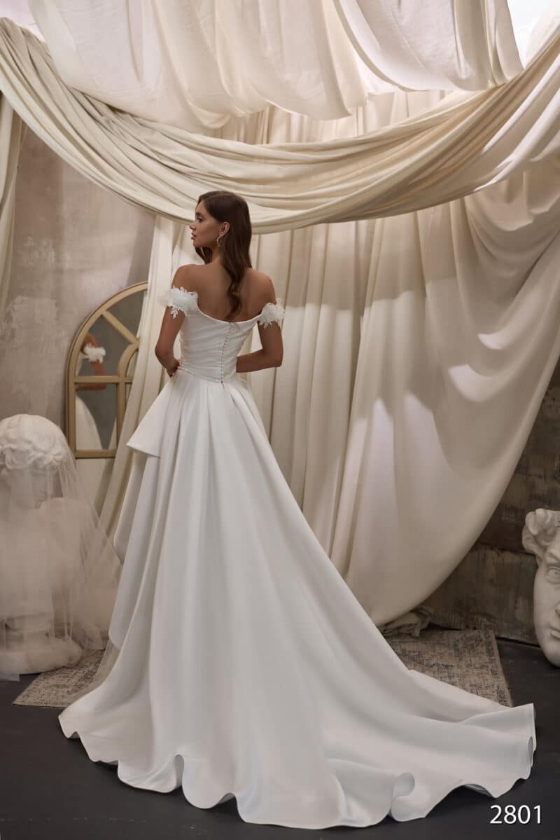 Off-the-shoulder Princess Wedding Dress - ANNIE - Image 3