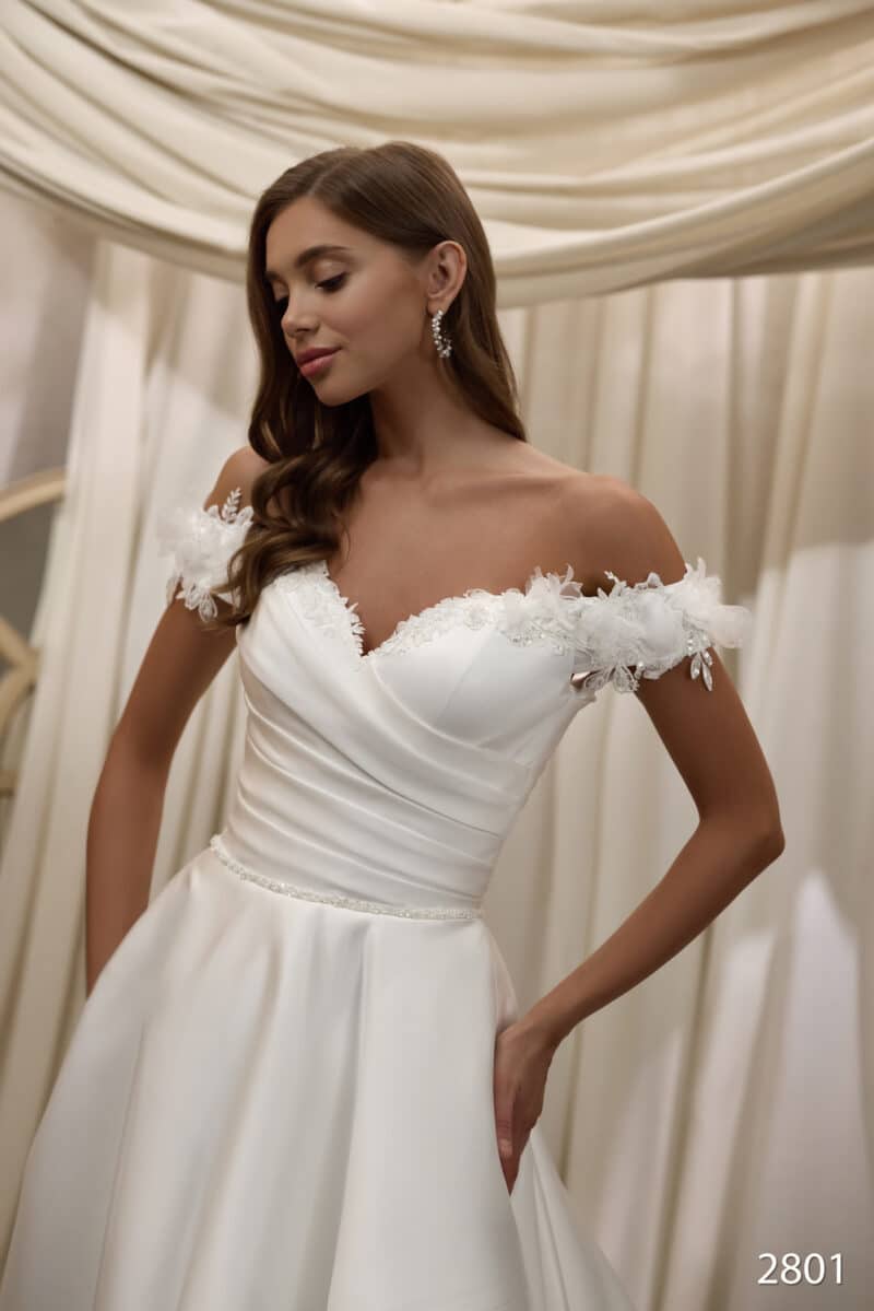 Off-the-shoulder Princess Wedding Dress - ANNIE - Image 2