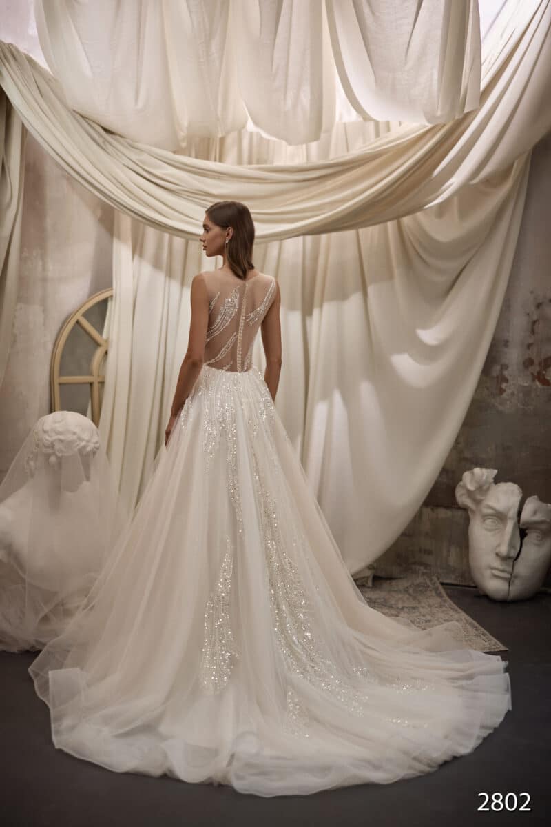 Luxury Sparkling A-line Wedding Dress - DIANE - Image 3