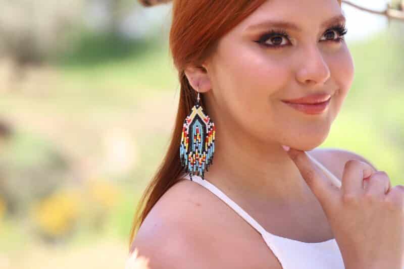 Boho Beaded Earrings - PENELOPE - Image 3