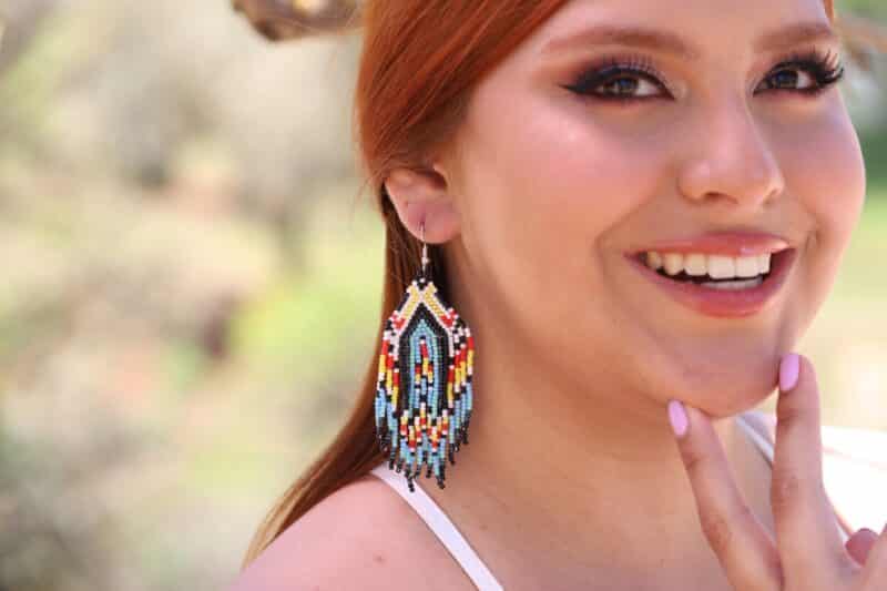 Boho Beaded Earrings - PENELOPE - Image 4