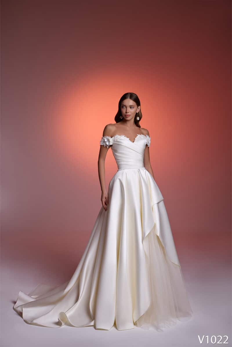 Ivory A-line Wedding Dress - DIANA