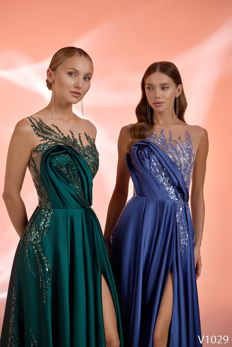 Emerald Green Evening Dress - ANNA - Image 4