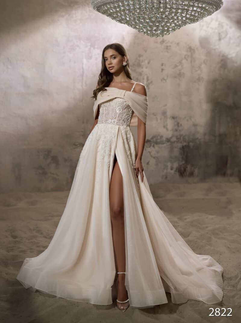 Off-the-shoulder Sexy A-Line Wedding Dress - ROZALIA