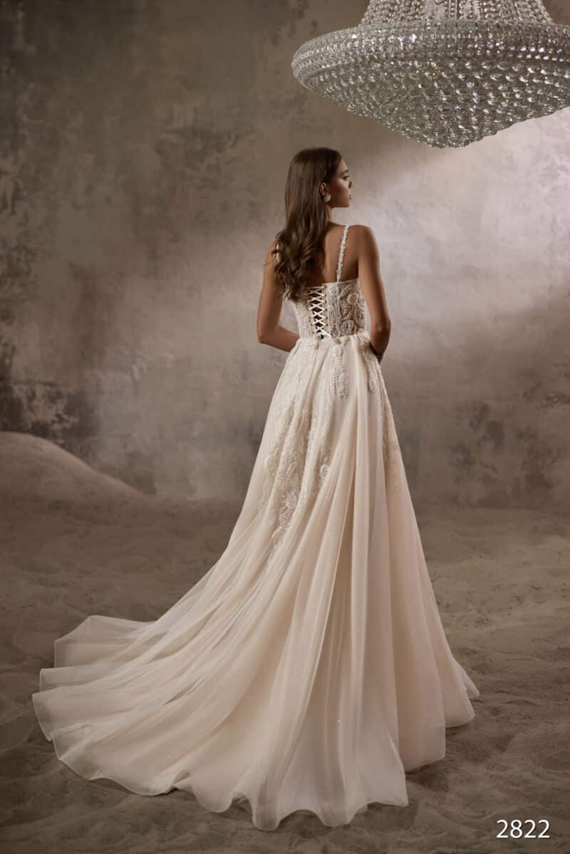 Off-the-shoulder Sexy A-Line Wedding Dress - ROZALIA - Image 2