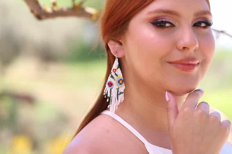 Boho Beaded Earrings - XENIA - Image 5