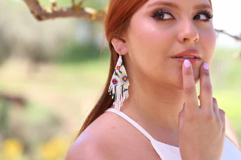 Boho Beaded Earrings - XENIA - Image 2