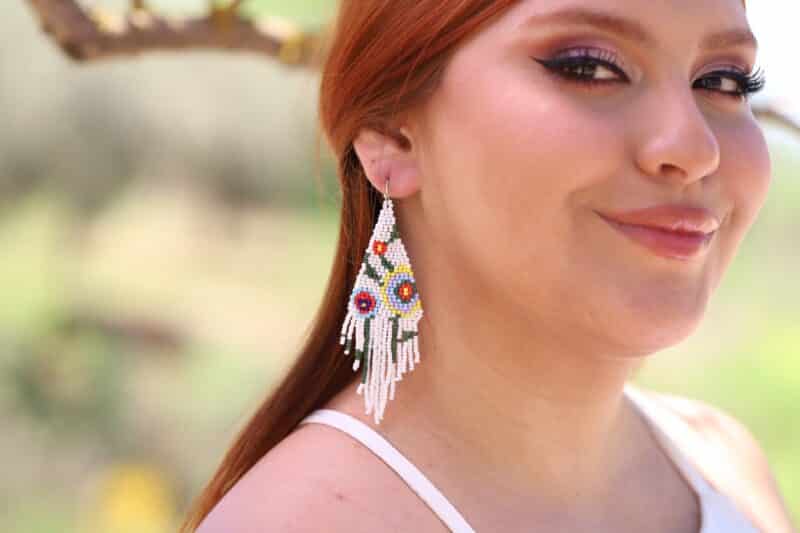 Boho Beaded Earrings - XENIA - Image 4