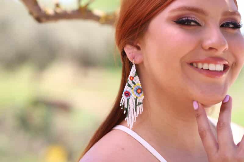 Boho Beaded Earrings - XENIA - Image 6