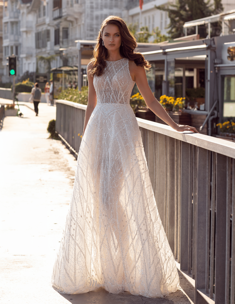 Sparkle A-line Wedding Dress - AURA