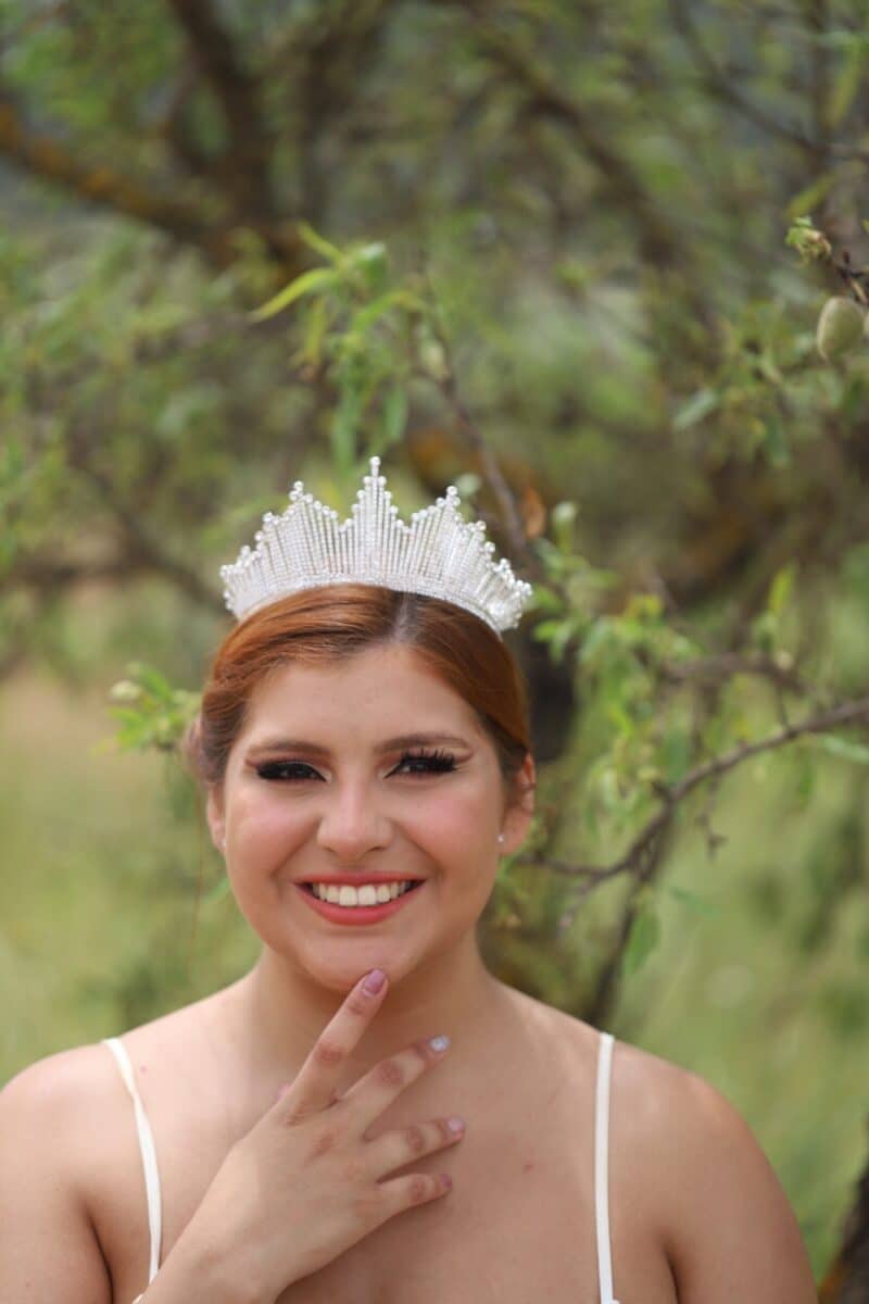 Swarovski Crystal Silver Princess Wedding Tiara - EMMA - Image 2