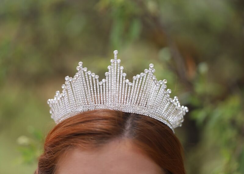 Swarovski Crystal Silver Princess Wedding Tiara - EMMA