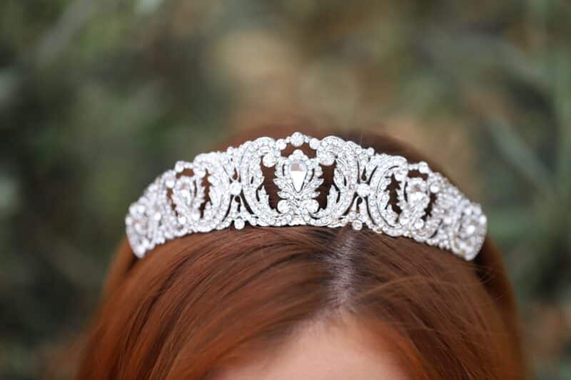 Silver Princess Wedding Tiara - ISABELLA