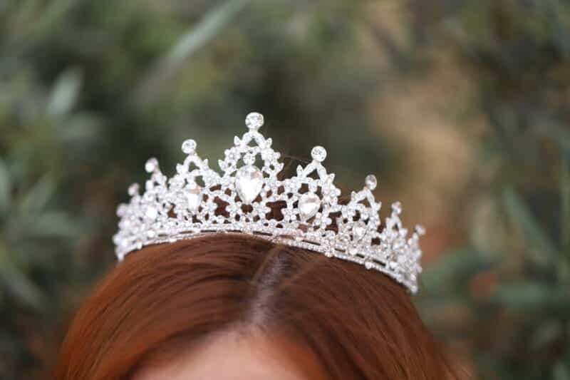 Silver Crystal Princess Bridal Tiara - KARINA