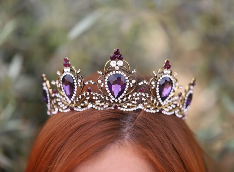 Purple Princess Wedding Tiara - ODRI