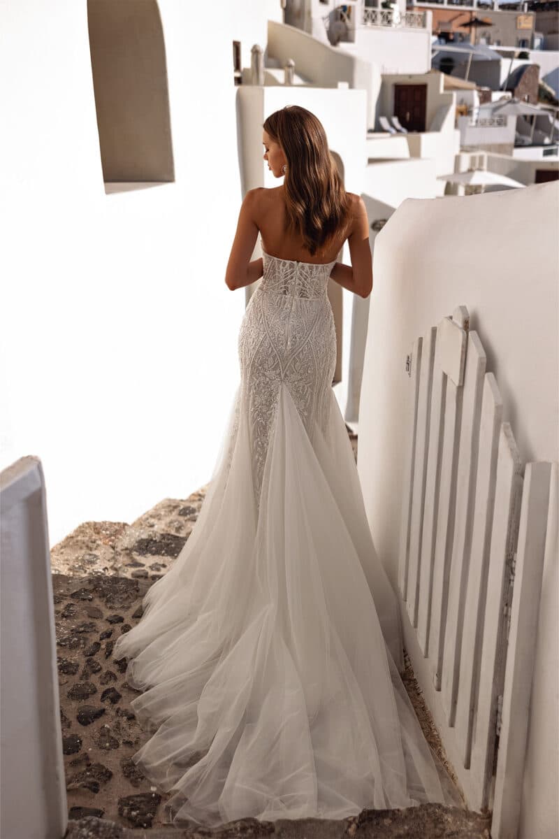 Long Sleeves Mermaid Wedding Dress - KATE - Image 3