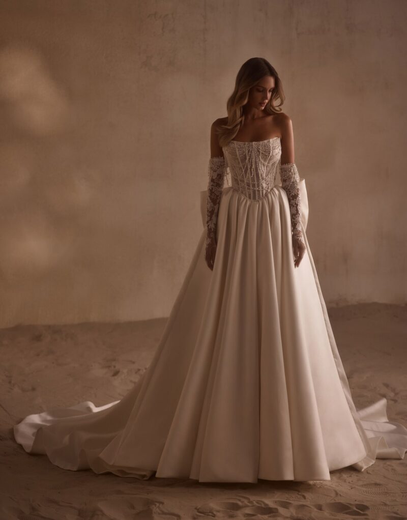 Luxury Mikado Princess Wedding Dress - ASHERA