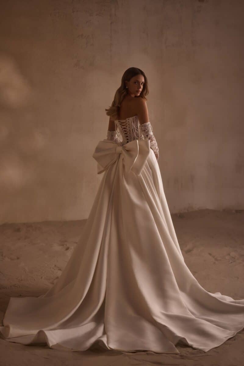 Luxury Mikado Princess Wedding Dress - ASHERA - Image 8