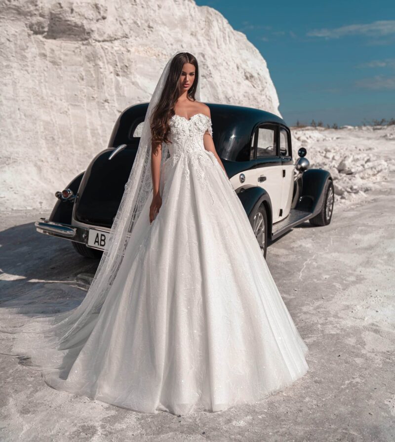 Off Shoulder Princess Wedding Dress - Olivia