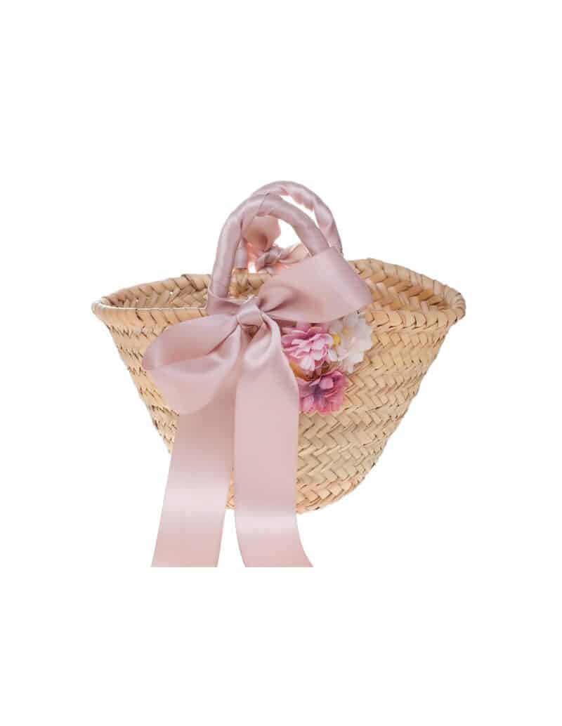 Vintage Pink Flower Raffia Wedding Headband Straw Bridal Hat - DANIELA - Image 12