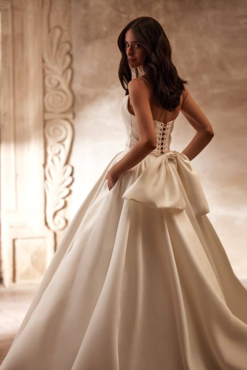 Unique Princess Wedding Dress With Long Train - JILLIAN