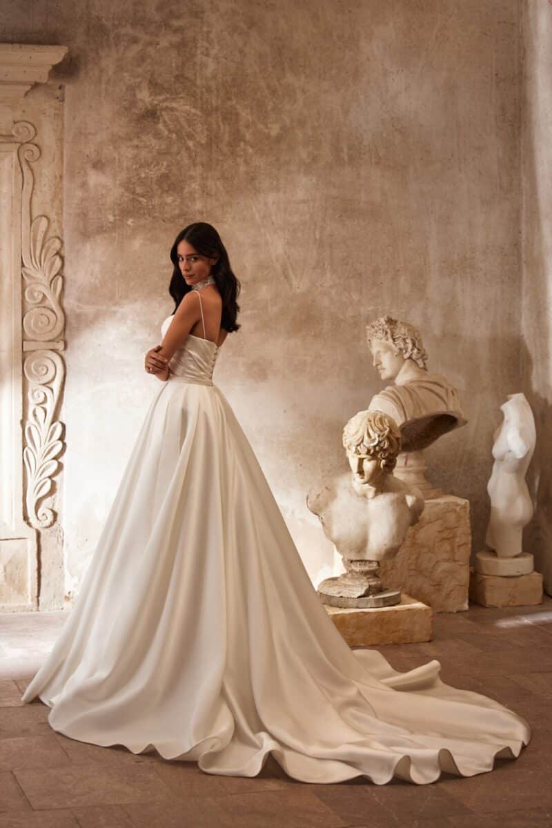 Unique Princess Wedding Dress With Long Train - JILLIAN - Image 4