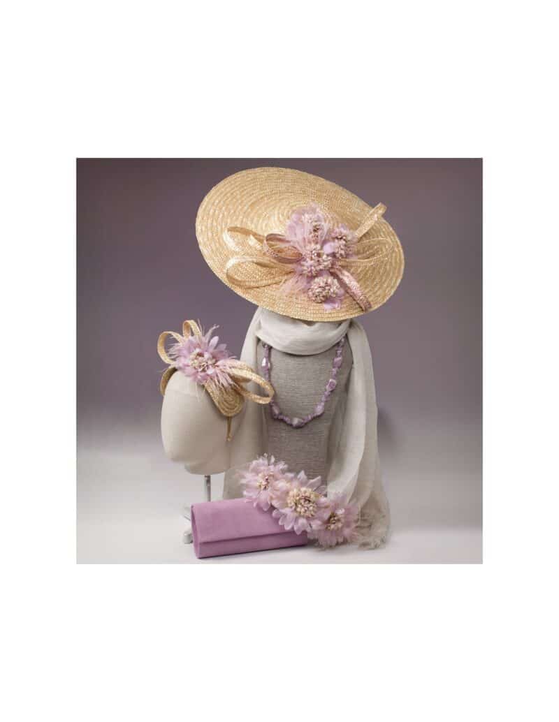 Vintage Flower Wedding Straw Bridal Hat - SANDRA - Image 8